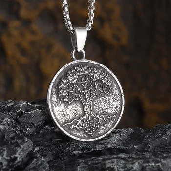Ретро-висулка във формата на скандинавския дървото на живота, медал от 